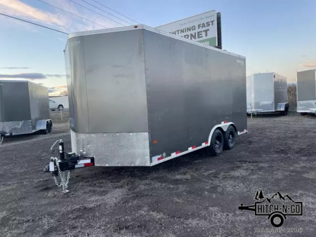 New 2026 Southland Royal 8x16+2 V-Nose 10k Cargo Trailer with Rear Ramp Door