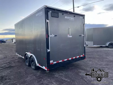 New 2026 Southland Royal 8x16+2 V-Nose 10k Cargo Trailer with Rear Ramp Door