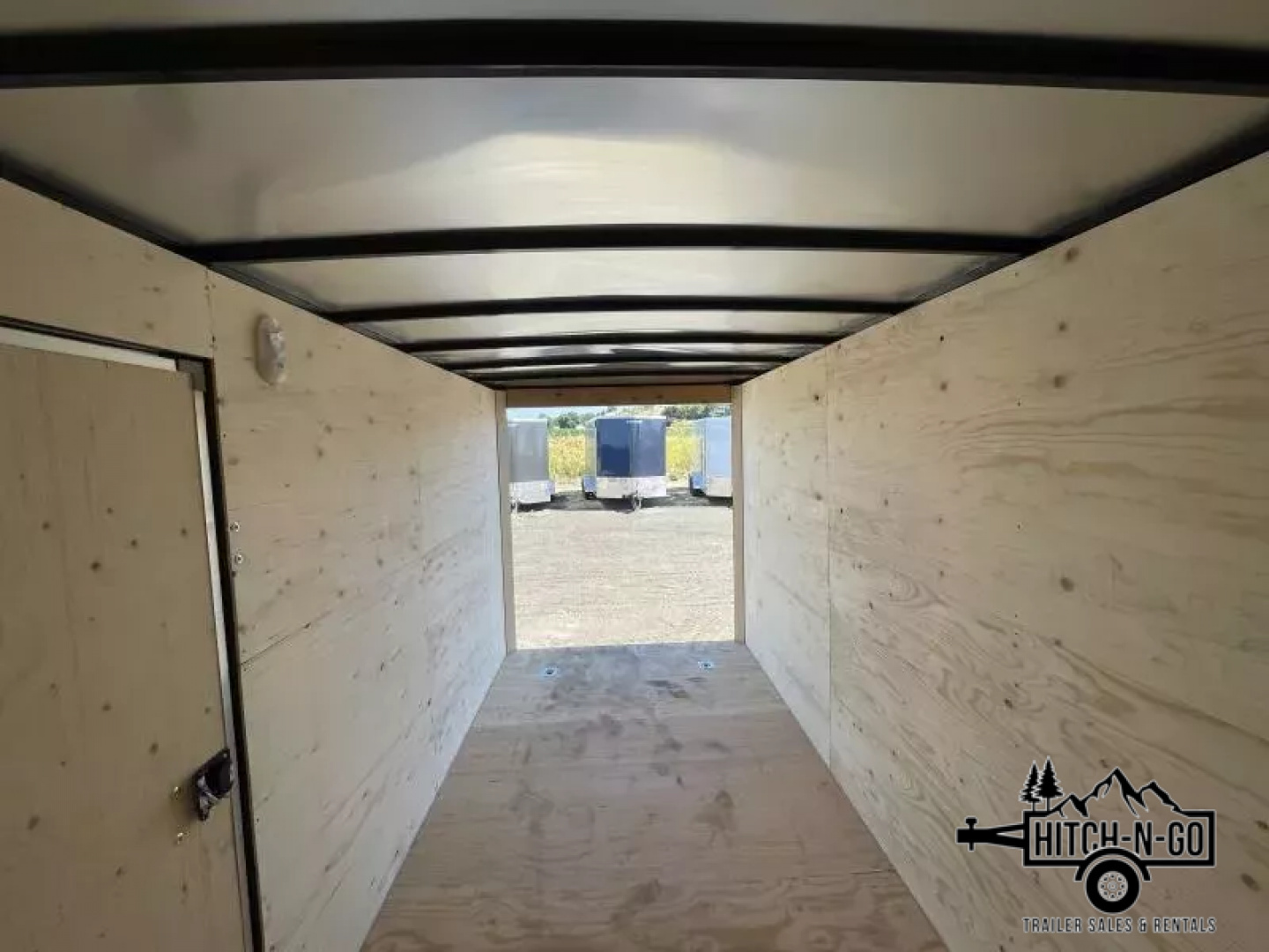 New 2026 Royal Cargo Trailers 7X14+2 7K V-Nose Cargo Trailer with Rear Barn Door
