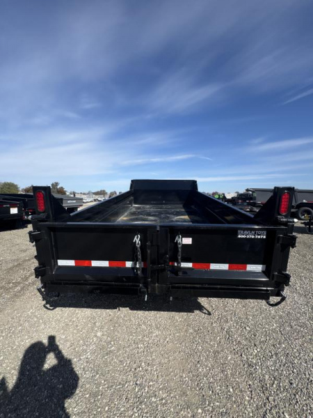 New 2025 Sure-Trac 6 x 12 SD Low Profile Dump Trailer  10K Single Ram