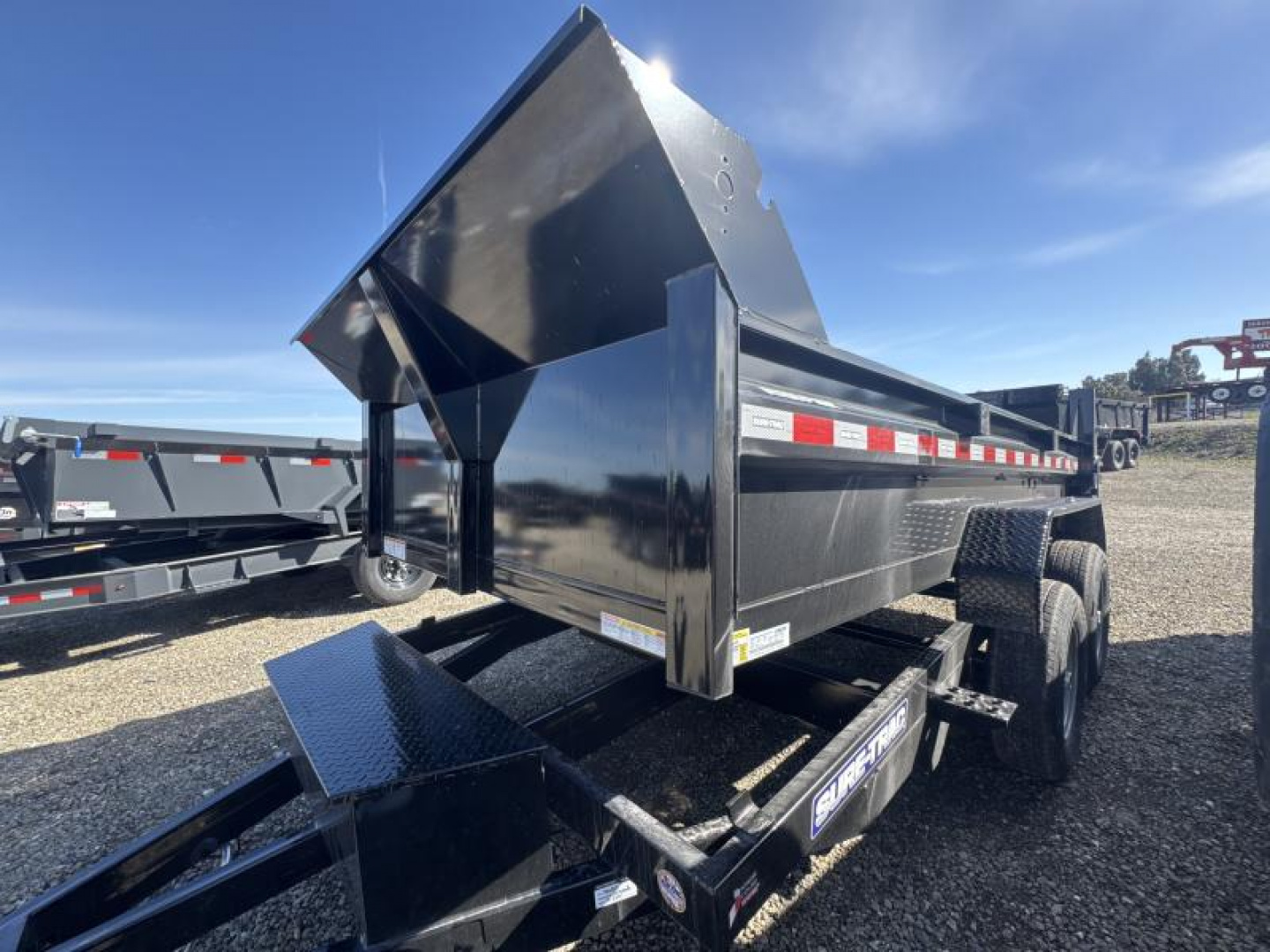 New 2025 Sure-Trac 6 x 12 SD Low Profile Dump Trailer  10K Single Ram