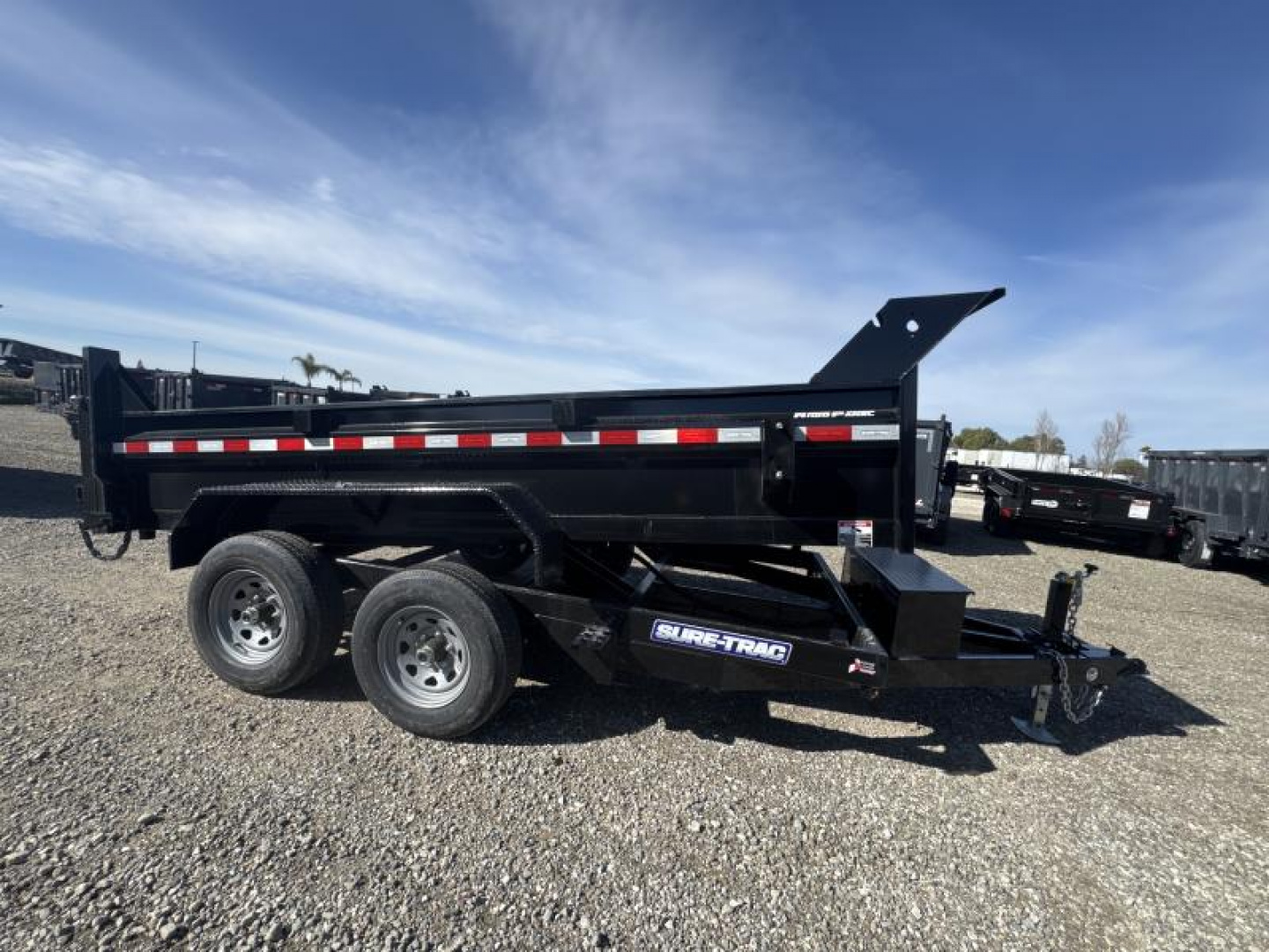 New 2025 Sure-Trac 6 x 12 SD Low Profile Dump Trailer  10K Single Ram