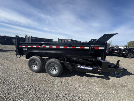 New 2025 Sure-Trac 6 x 12 SD Low Profile Dump Trailer  10K Single Ram