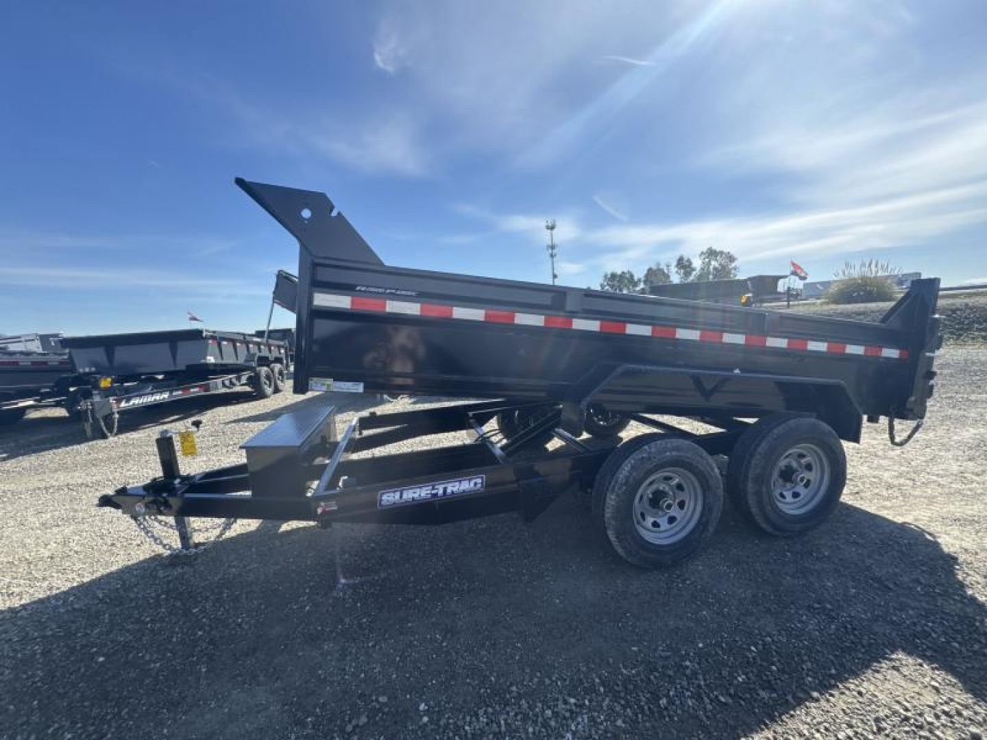 New 2025 Sure-Trac 6 x 12 SD Low Profile Dump Trailer  10K Single Ram