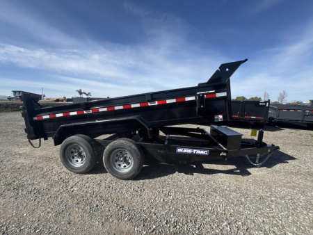 New 2025 Sure-Trac 6 x 12 SD Low Profile Dump Trailer  10K Single Ram