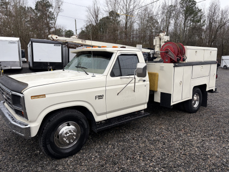 Used 1984 Ford F350 Service Truck, New/Reman 6.9 Diesel (Less Than 600 MIles), BANKS Turbo