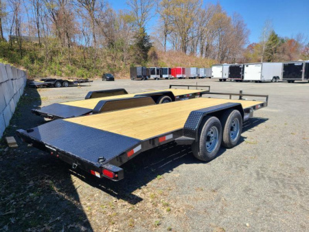 New 2026 7x18 10K Wood Deck Car Trailer