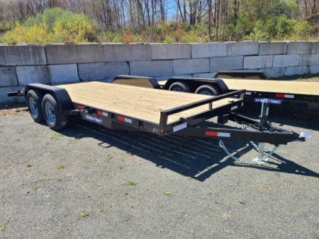 New 2026 7x18 10K Wood Deck Car Trailer