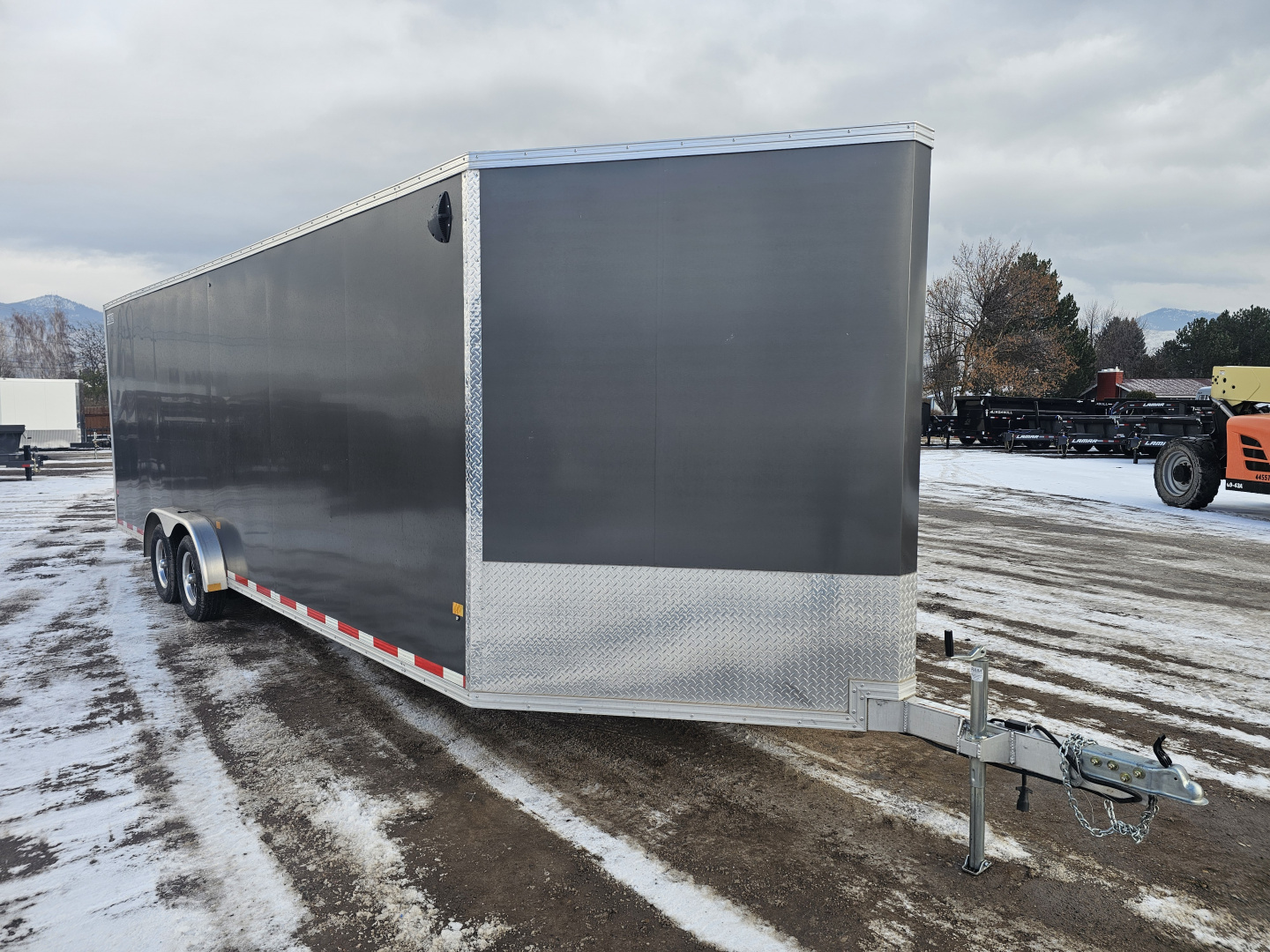 Used 2024 E-Z Hauler 7.5x24 Enclosed Aluminum Snowmobile Trailer