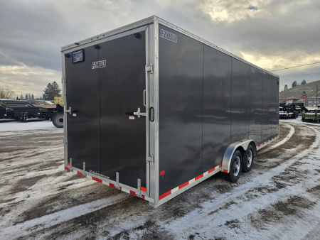 Used 2024 E-Z Hauler 7.5x24 Enclosed Aluminum Snowmobile Trailer