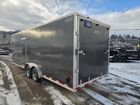 Used 2024 E-Z Hauler 7.5x24 Enclosed Aluminum Snowmobile Trailer