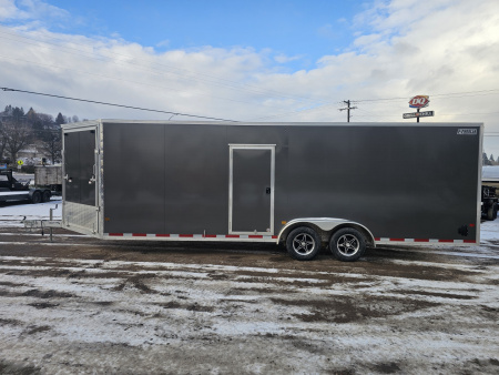 Used 2024 E-Z Hauler 7.5x24 Enclosed Aluminum Snowmobile Trailer