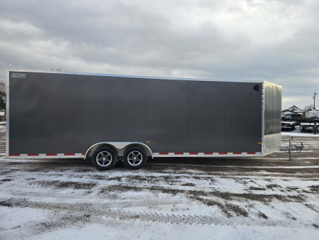 Used 2024 E-Z Hauler 7.5x24 Enclosed Aluminum Snowmobile Trailer