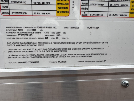 New 2026 US Cargo ULAFT612SA Cargo / Enclosed Trailer