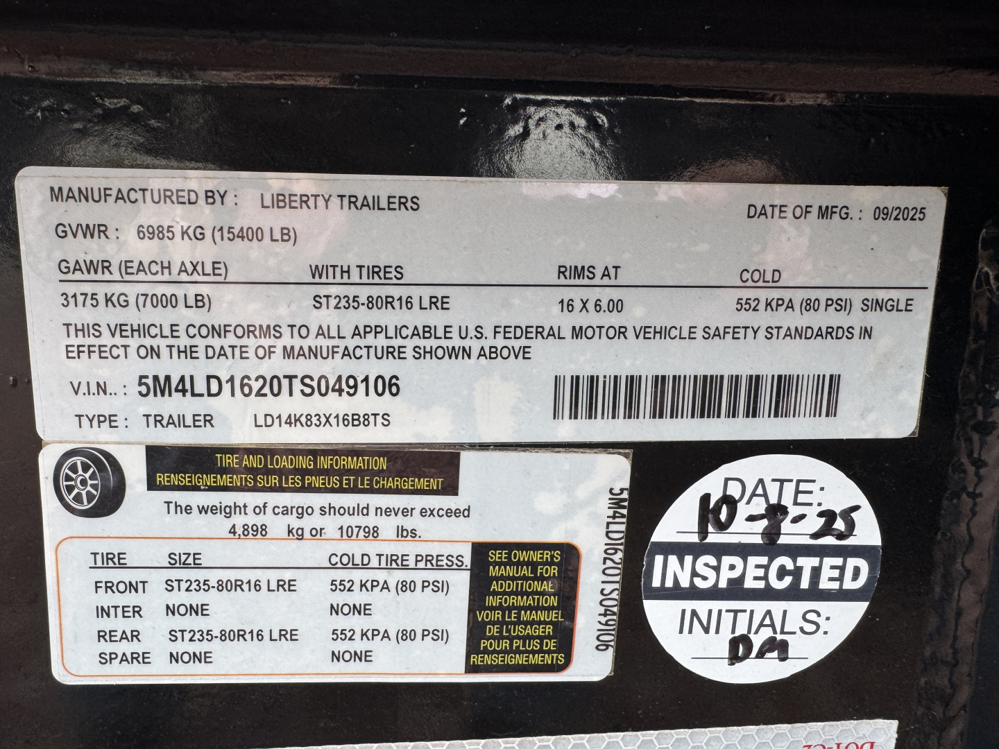 New 2026 Liberty LD16-14K Dump Trailer