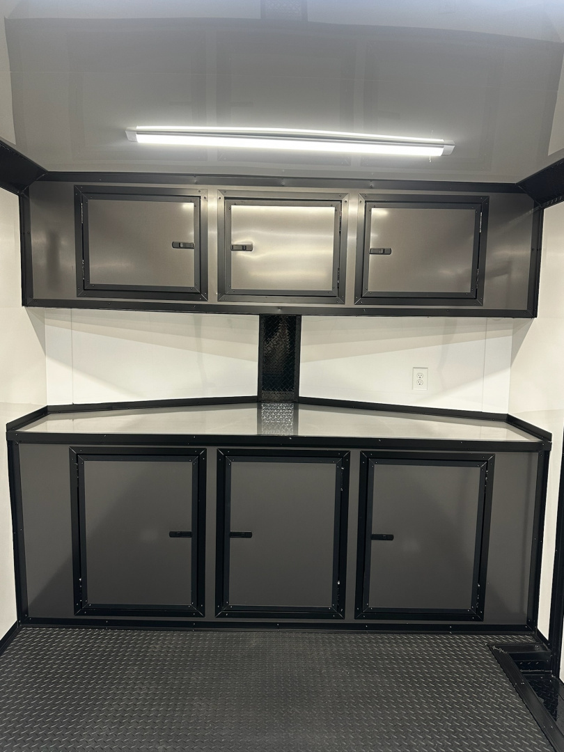 New 2026 Luxe 8.5x24 Race Trailer - Finished Interior- 5200LB Torsion - Full Escape Door-Removable Fender