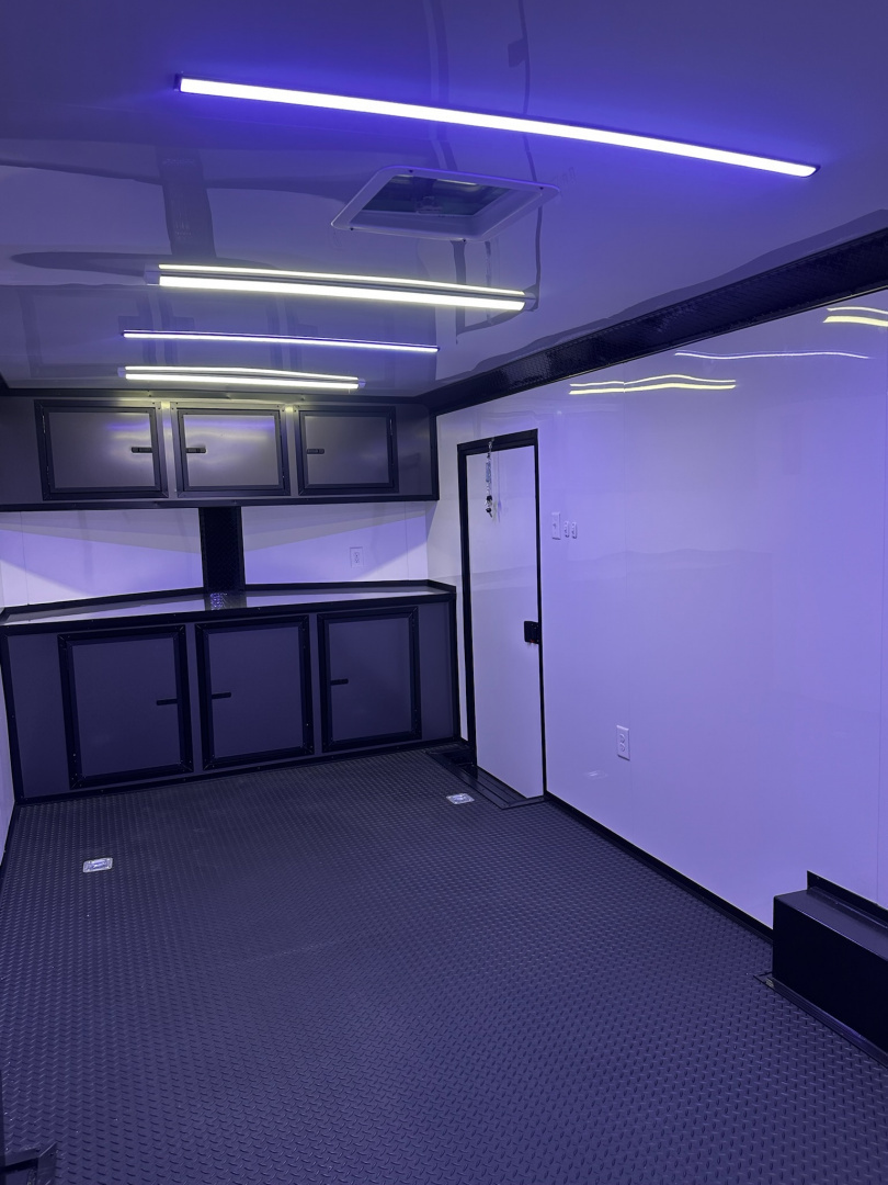 New 2026 Luxe 8.5x24 Race Trailer - Finished Interior- 5200LB Torsion - Full Escape Door-Removable Fender