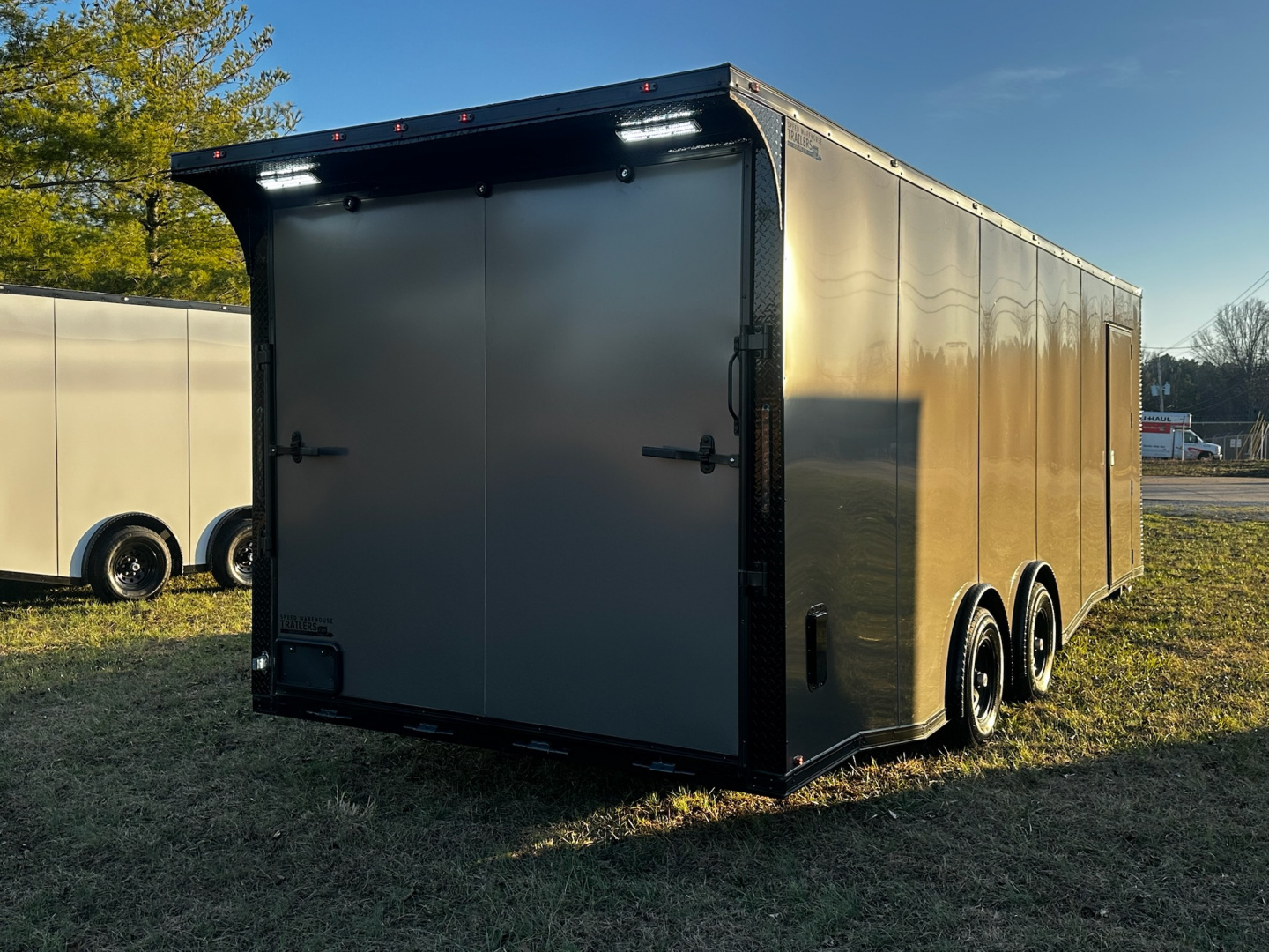 New 2026 Luxe 8.5x24 Race Trailer - Finished Interior- 5200LB Torsion - Full Escape Door-Removable Fender