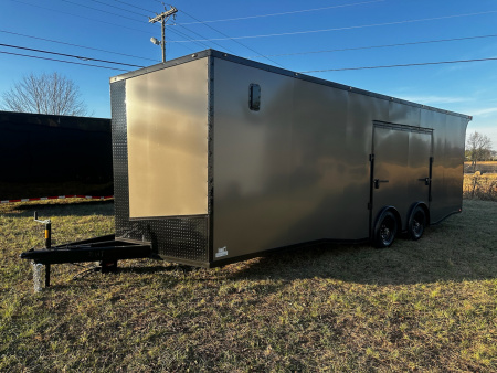 New 2026 Luxe 8.5x24 Race Trailer - Finished Interior- 5200LB Torsion - Full Escape Door-Removable Fender
