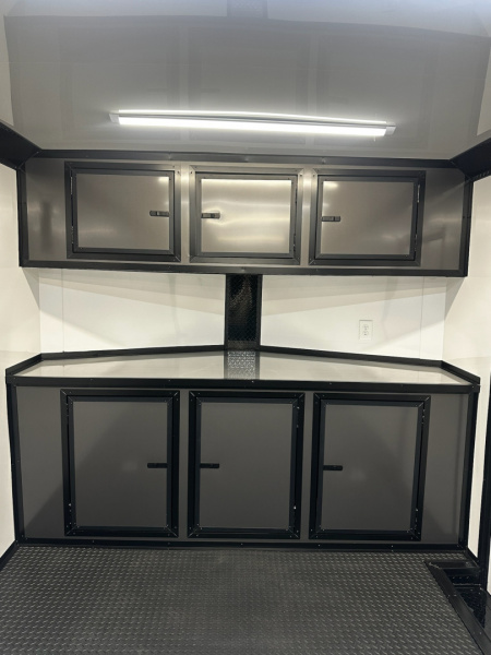 New 2026 Luxe 8.5x24 Race Trailer - Finished Interior- 5200LB Torsion - Full Escape Door-Removable Fender