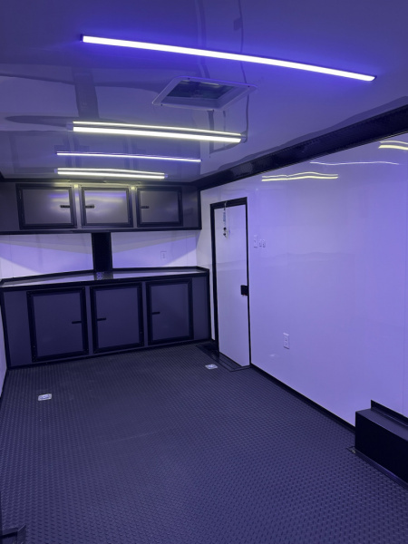 New 2026 Luxe 8.5x24 Race Trailer - Finished Interior- 5200LB Torsion - Full Escape Door-Removable Fender