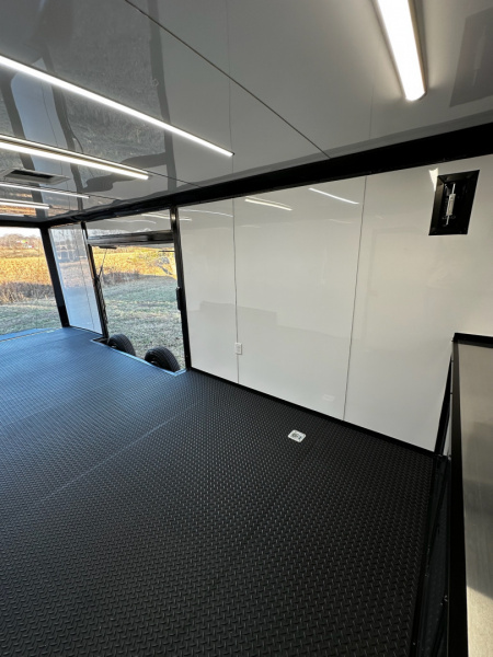 New 2026 Luxe 8.5x24 Race Trailer - Finished Interior- 5200LB Torsion - Full Escape Door-Removable Fender