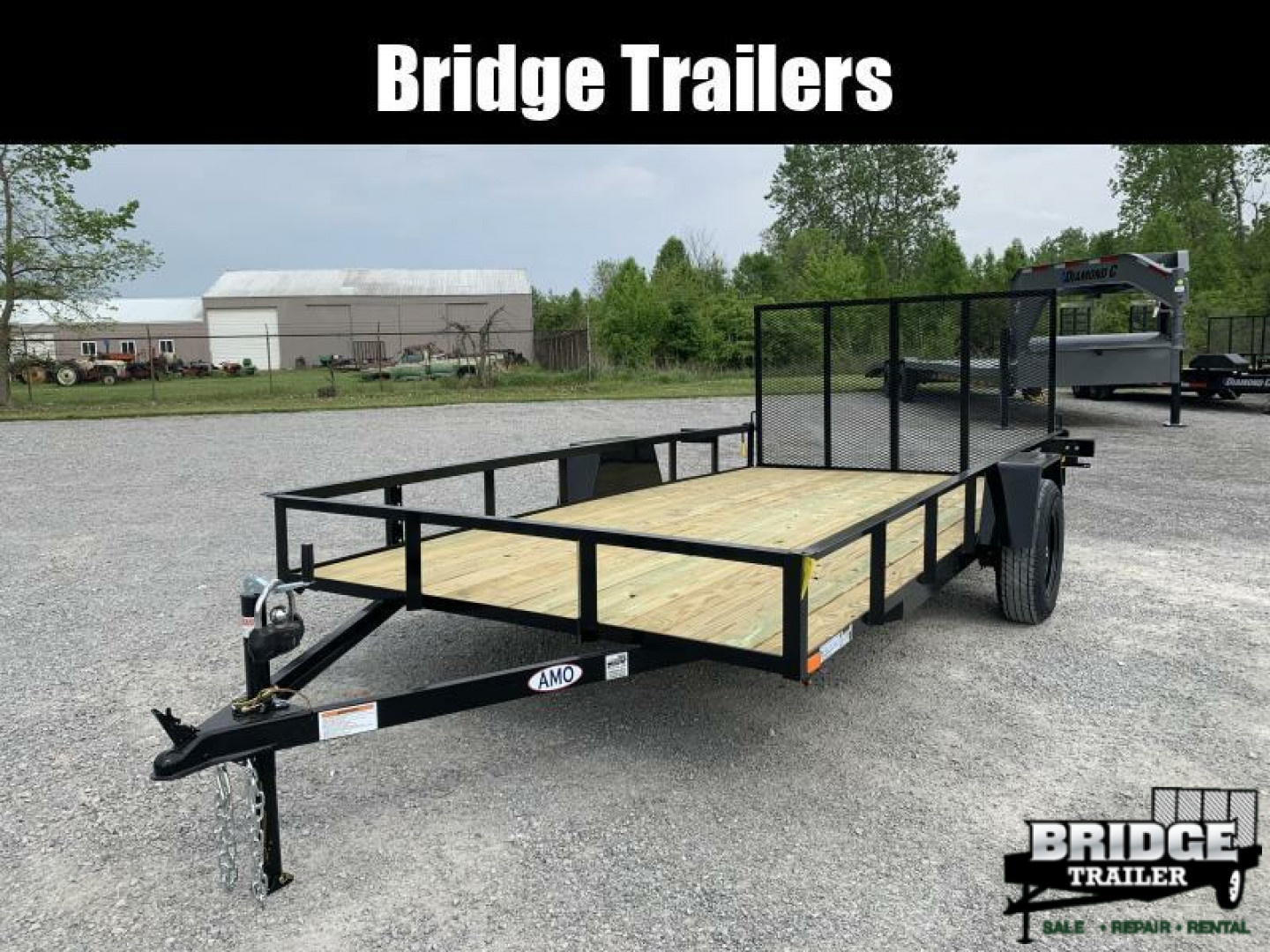 New 2026 AMO A614GXN (82" X 14') 2.9K Standard Utility Trailer