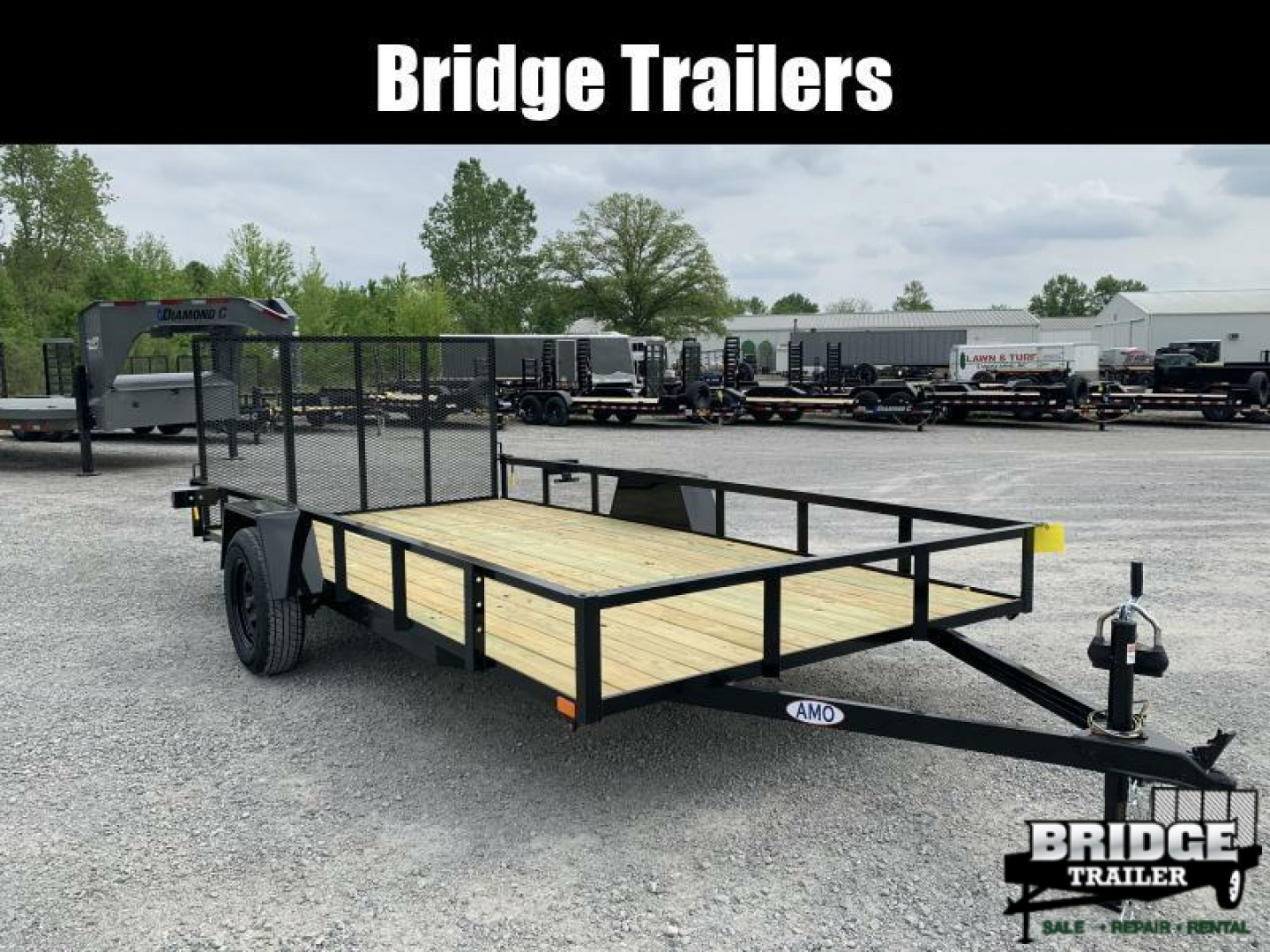 New 2026 AMO A614GXN (82" X 14') 2.9K Standard Utility Trailer