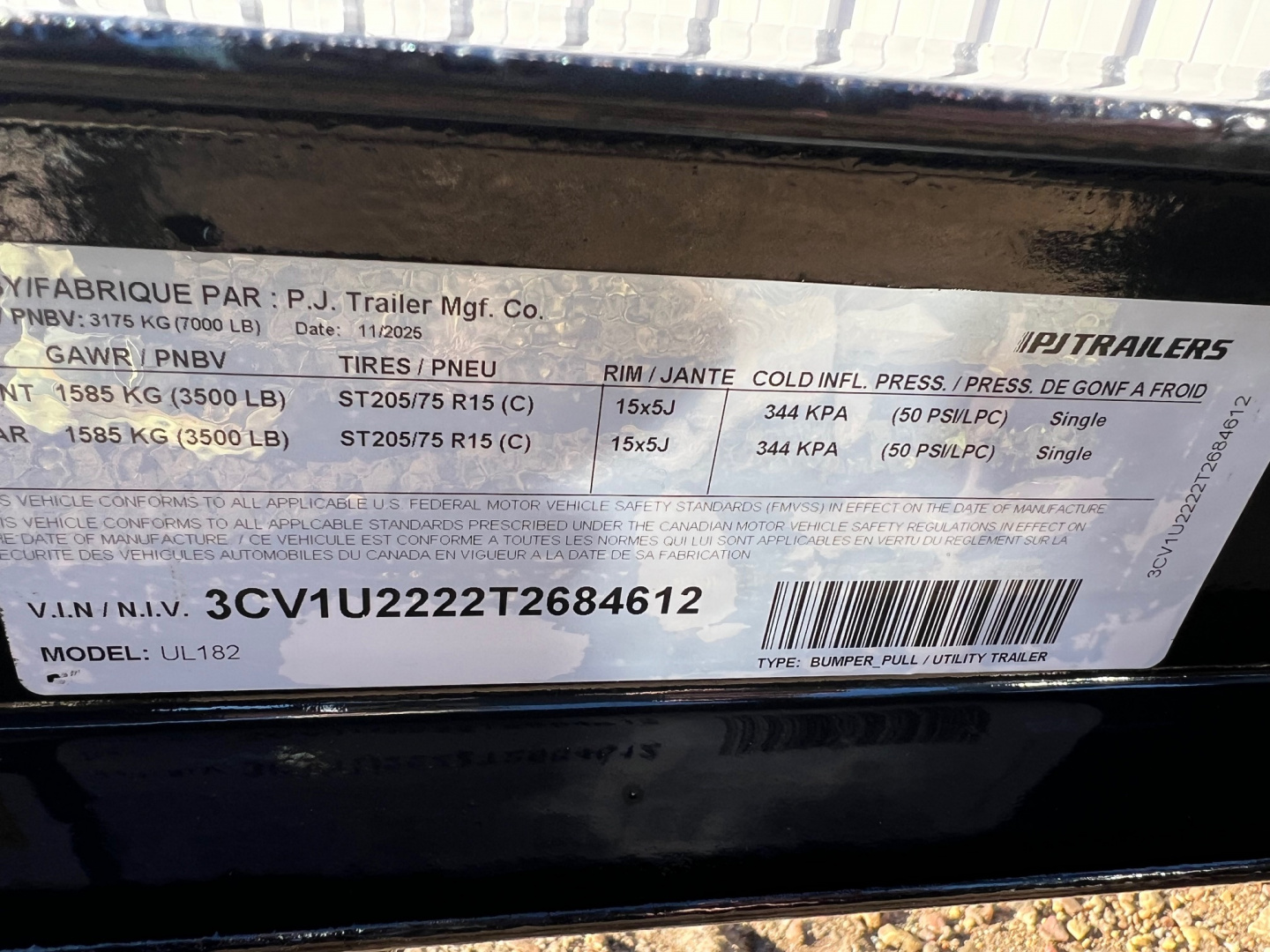 New 2026 PJ Trailers 18' Utility UL Utility Trailer