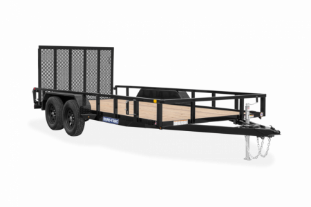 New 2026 Sure-Trac 7x14 Tandem Axle Tube Top Utility Trailer