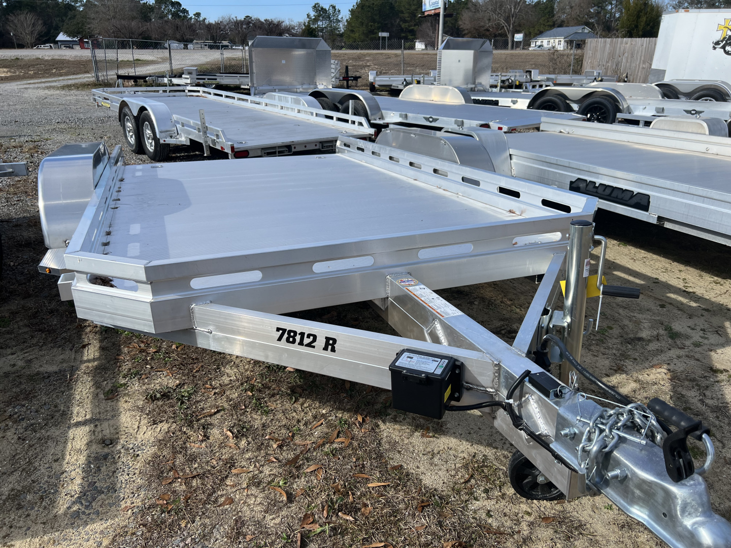 New 2026 Aluma 7812TA-EL-R-RTD Utility Trailer