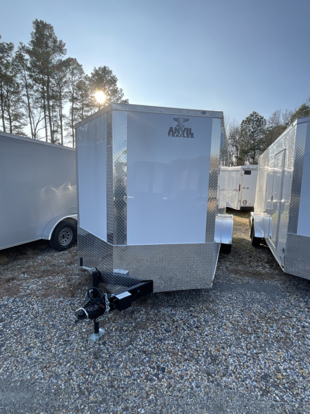 New 2026 Anvil 23752 7 x 16 white Cargo / Enclosed Trailer