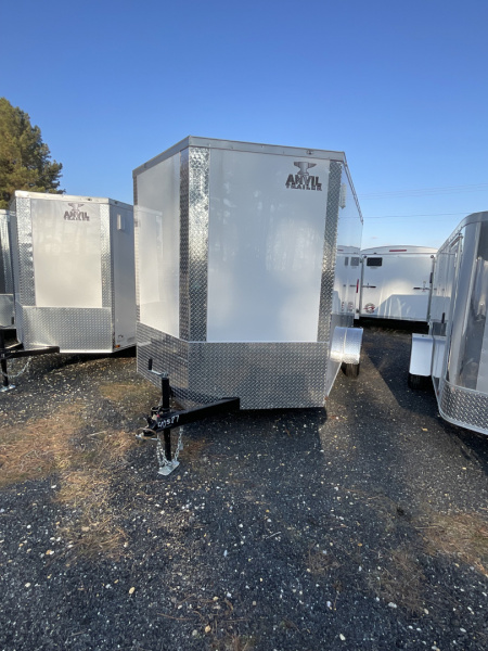 New 2026 Anvil 23814 7 x 12 white Cargo / Enclosed Trailer