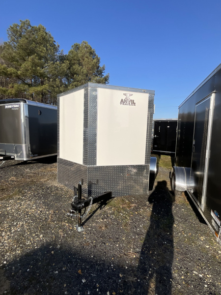 New 2025 Anvil 23603 7 x 12 white Cargo / Enclosed Trailer