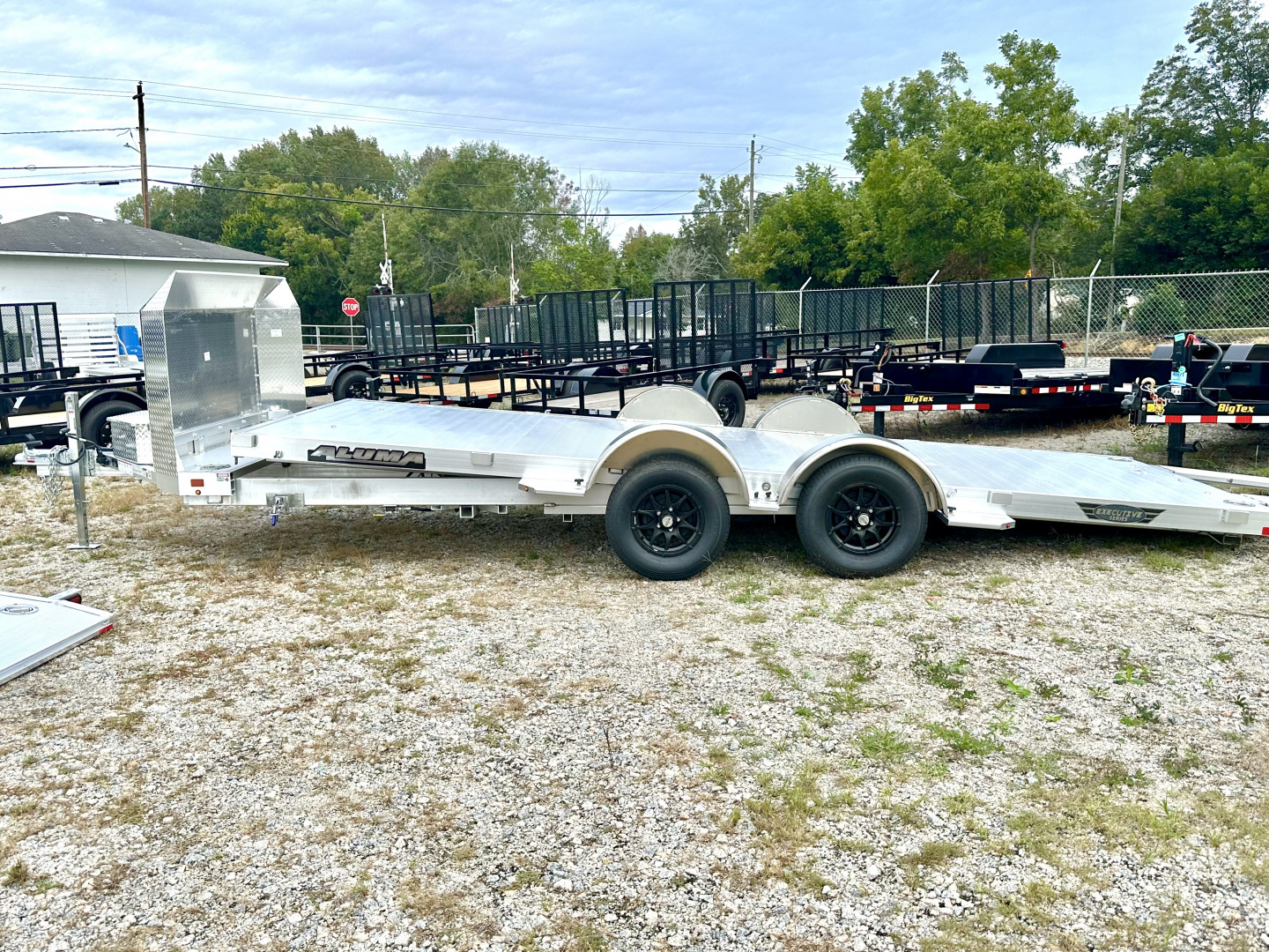 New 2025 Aluma 8218ANV-TILT-TA-EL-RTD Car Hauler