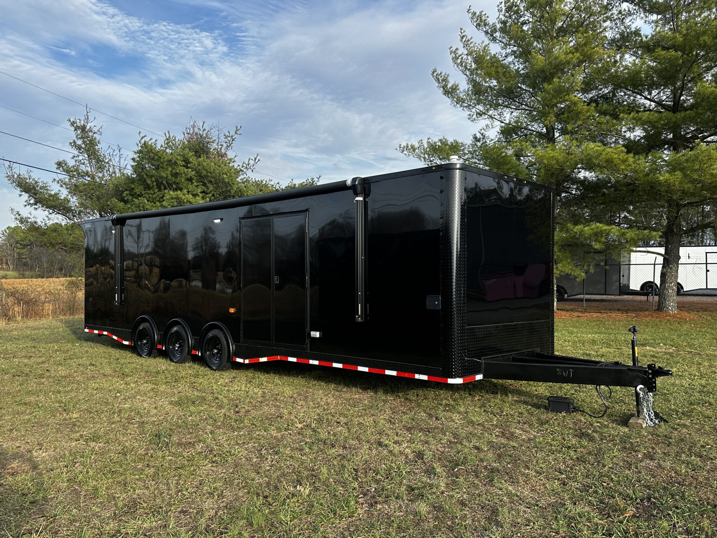 New 2026 Luxe 8.5x32 7'6" Interior -Race/Bathroom Trailer- Finished Interior-5200lb Triple Torsion-Awning-Escape Door