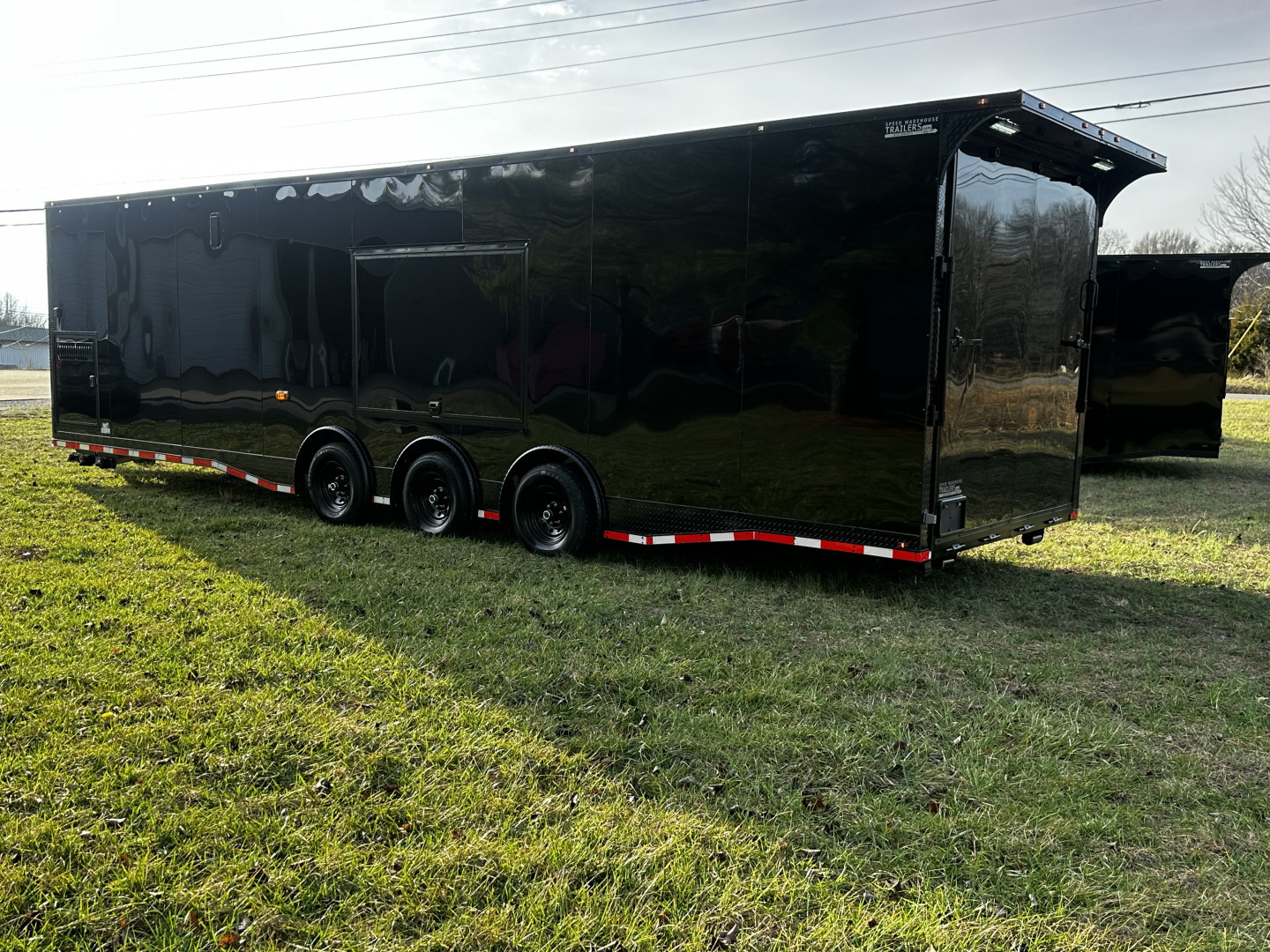 New 2026 Luxe 8.5x32 7'6" Interior -Race/Bathroom Trailer- Finished Interior-5200lb Triple Torsion-Awning-Escape Door