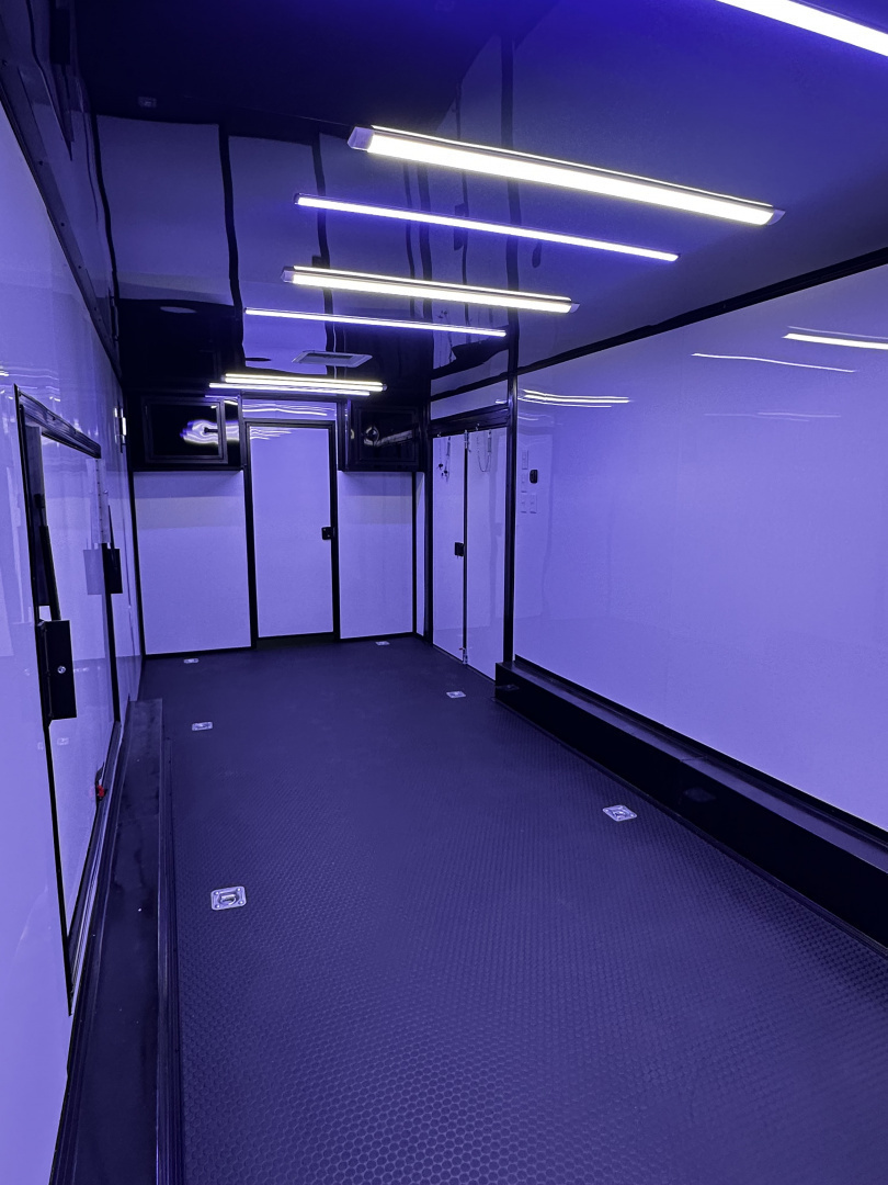 New 2026 Luxe 8.5x32 7'6" Interior -Race/Bathroom Trailer- Finished Interior-5200lb Triple Torsion-Awning-Escape Door