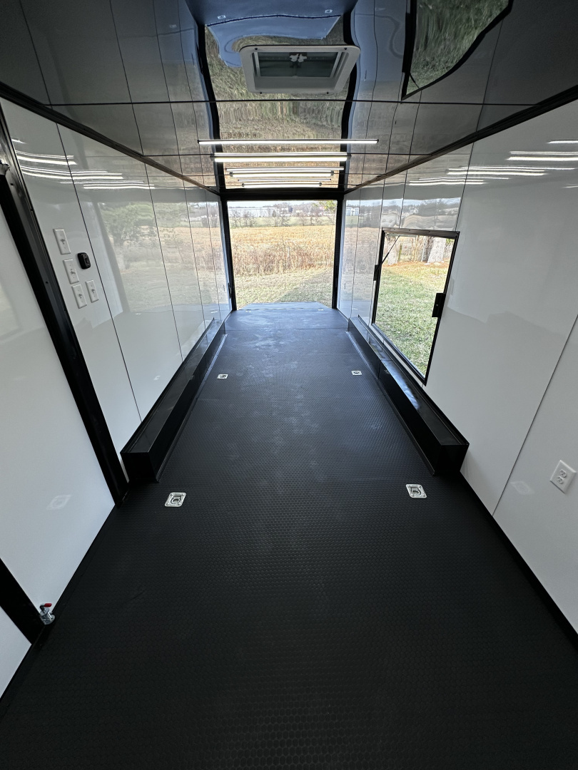 New 2026 Luxe 8.5x32 7'6" Interior -Race/Bathroom Trailer- Finished Interior-5200lb Triple Torsion-Awning-Escape Door