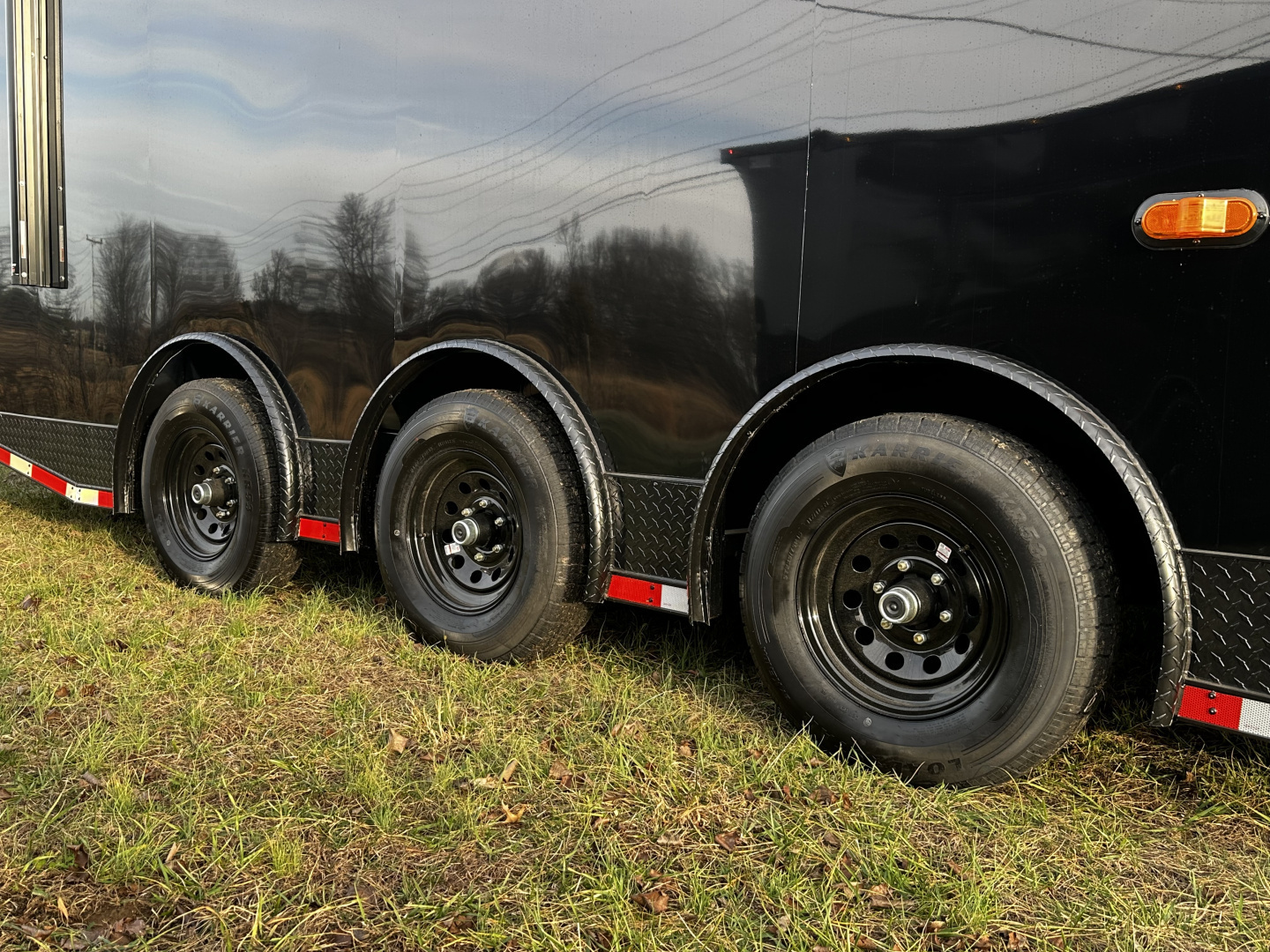 New 2026 Luxe 8.5x32 7'6" Interior -Race/Bathroom Trailer- Finished Interior-5200lb Triple Torsion-Awning-Escape Door