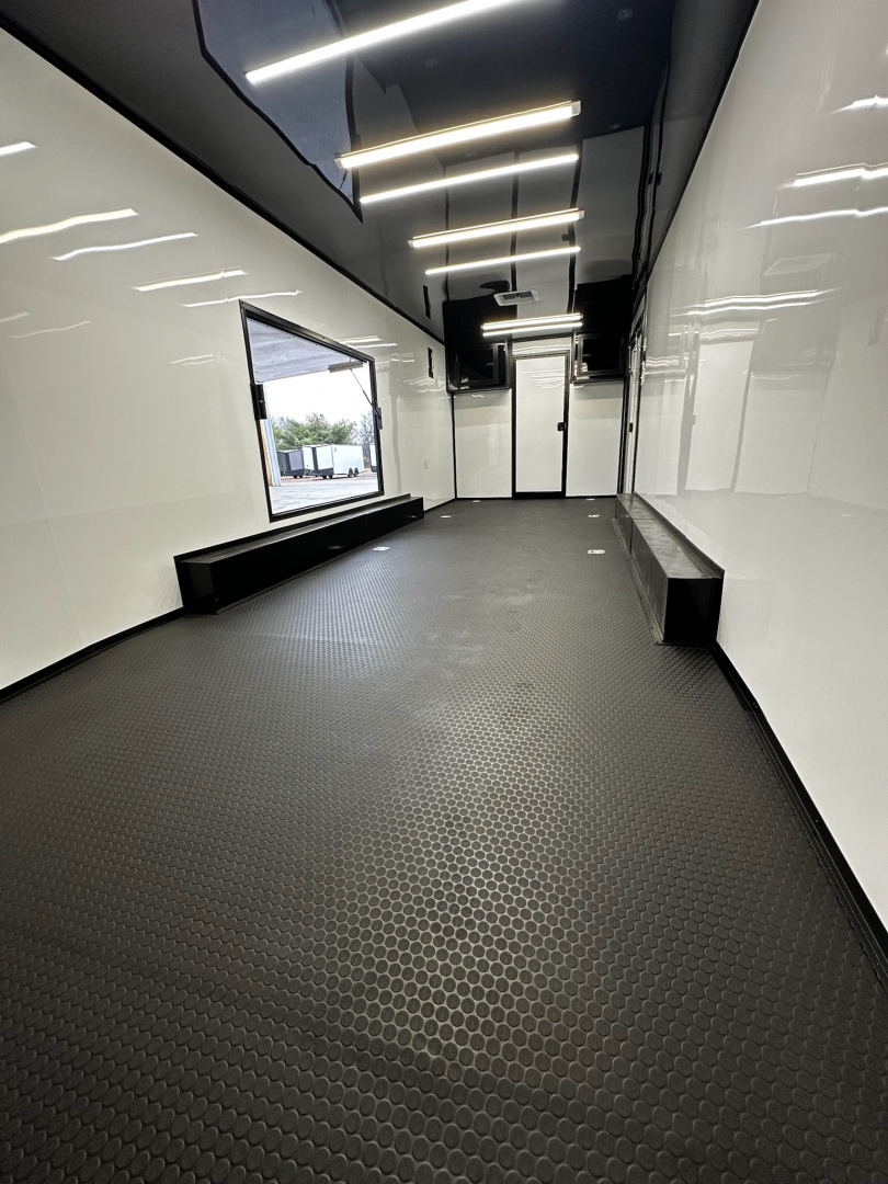 New 2026 Luxe 8.5x32 7'6" Interior -Race/Bathroom Trailer- Finished Interior-5200lb Triple Torsion-Awning-Escape Door