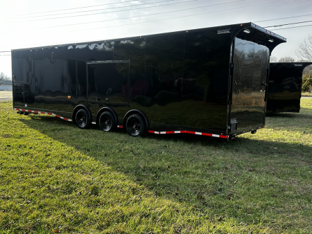 New 2026 Luxe 8.5x32 7'6" Interior -Race/Bathroom Trailer- Finished Interior-5200lb Triple Torsion-Awning-Escape Door