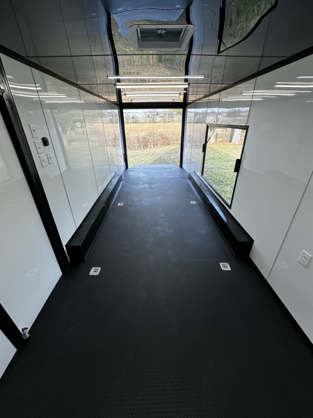 New 2026 Luxe 8.5x32 7'6" Interior -Race/Bathroom Trailer- Finished Interior-5200lb Triple Torsion-Awning-Escape Door