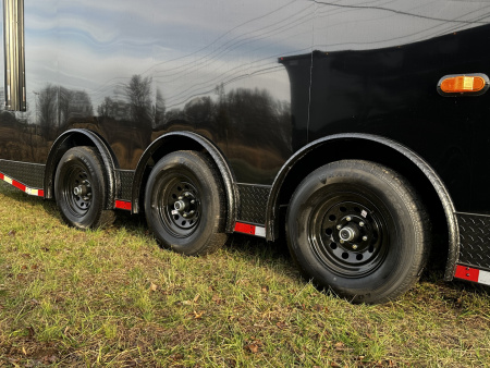 New 2026 Luxe 8.5x32 7'6" Interior -Race/Bathroom Trailer- Finished Interior-5200lb Triple Torsion-Awning-Escape Door