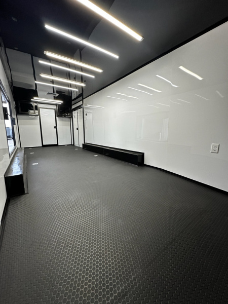 New 2026 Luxe 8.5x32 7'6" Interior -Race/Bathroom Trailer- Finished Interior-5200lb Triple Torsion-Awning-Escape Door