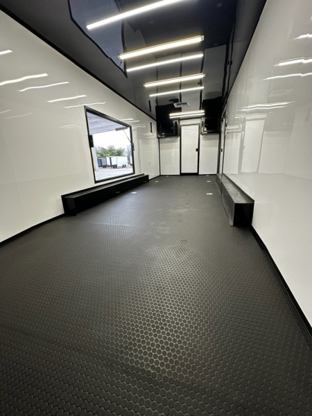 New 2026 Luxe 8.5x32 7'6" Interior -Race/Bathroom Trailer- Finished Interior-5200lb Triple Torsion-Awning-Escape Door