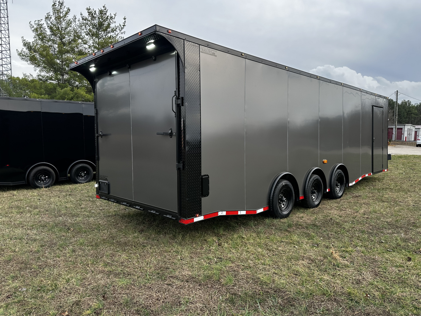 New 2026 Luxe 8.5x28 Race Trailer -Finished Interior-5200LB Triple Torsion-Heavy Duty Ramp