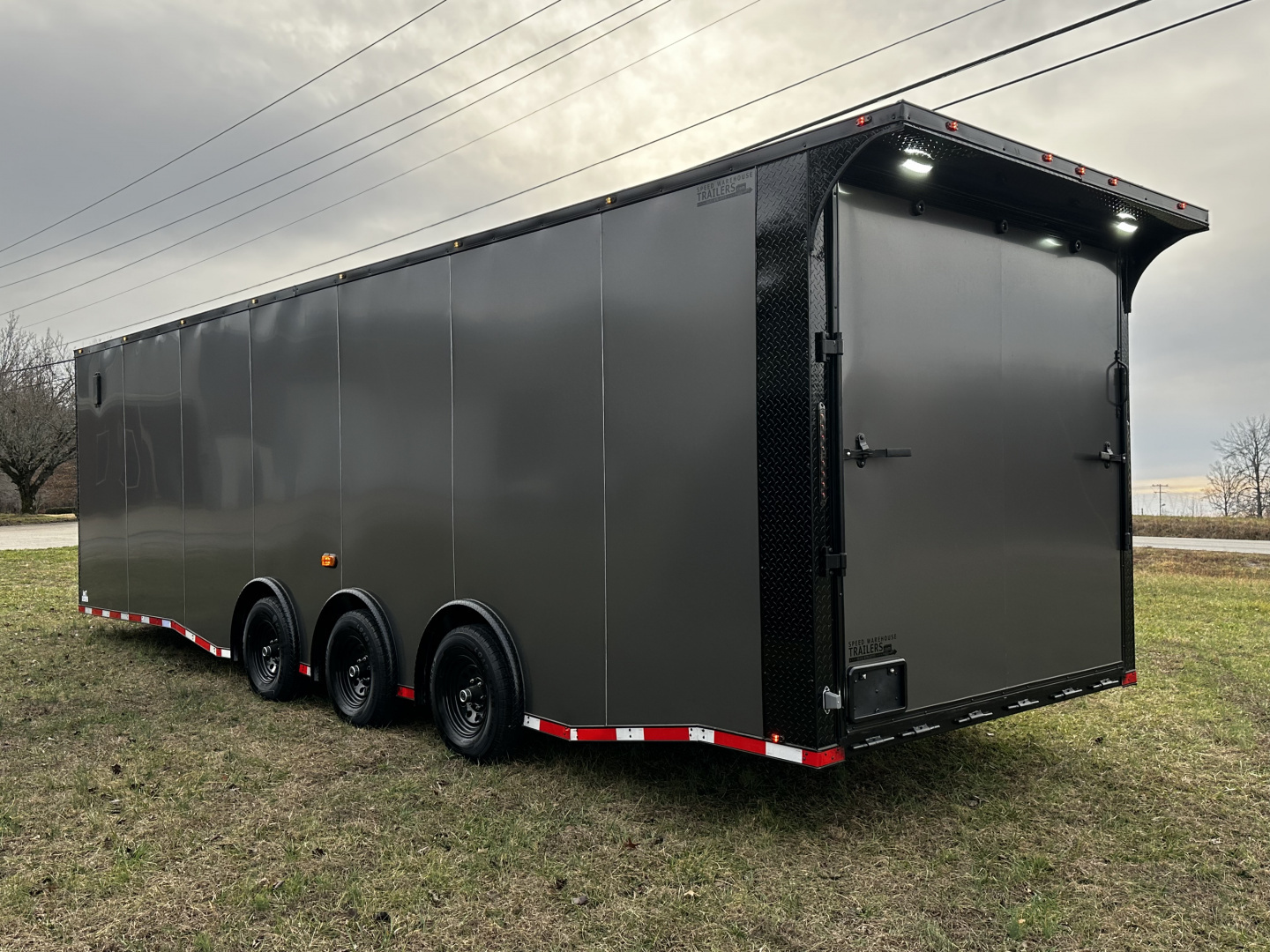 New 2026 Luxe 8.5x28 Race Trailer -Finished Interior-5200LB Triple Torsion-Heavy Duty Ramp