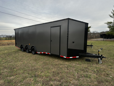 New 2026 Luxe 8.5x28 Race Trailer -Finished Interior-5200LB Triple Torsion-Heavy Duty Ramp