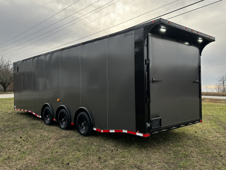New 2026 Luxe 8.5x28 Race Trailer -Finished Interior-5200LB Triple Torsion-Heavy Duty Ramp